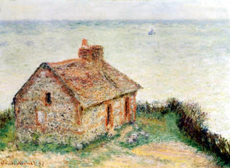 Claude Oscar Monet - Haus des Zollbeamten, Pink-Effekt